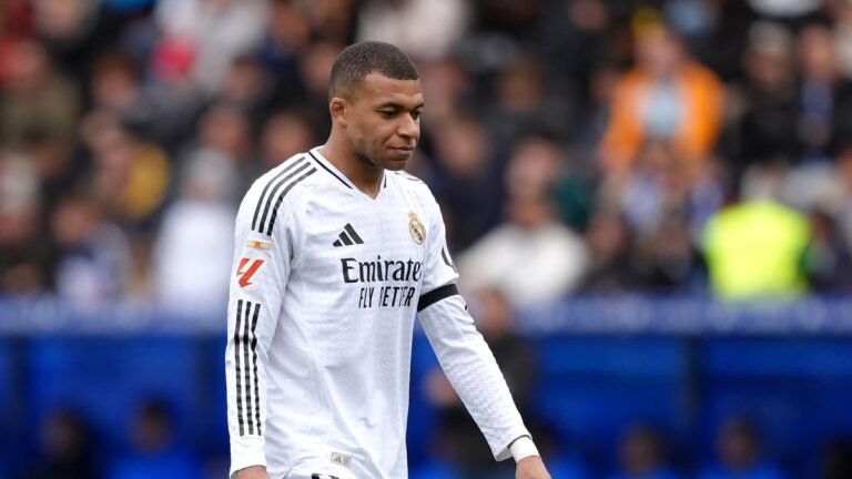 Real Madrid’s Kylian Mbappe receives one-match ban for red card during Deportivo Alaves clash